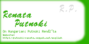 renata putnoki business card